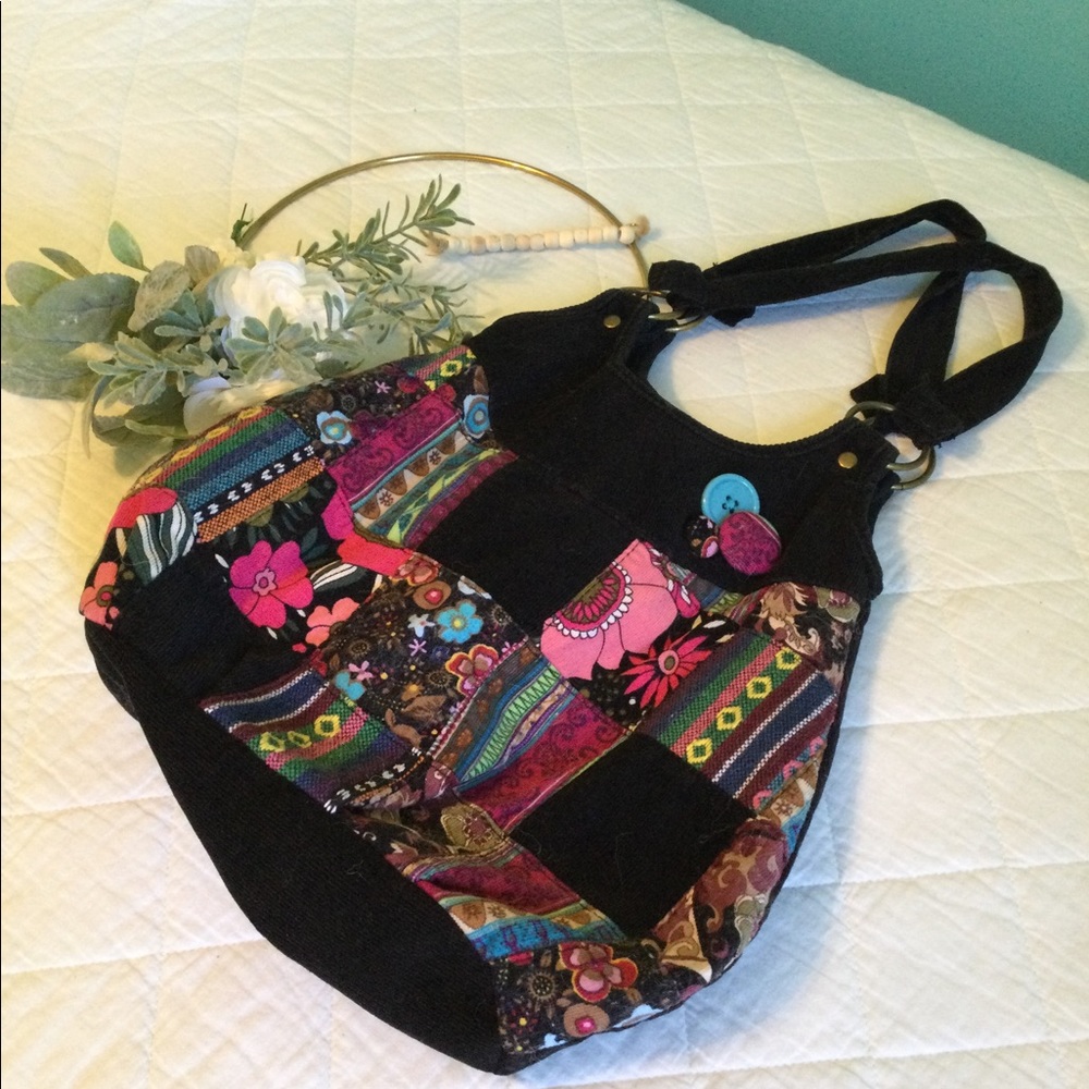 Bohemian Hippie Retro Corduroy Shoulder Bag